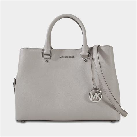 michael kors grey satchel bag|Michael Kors manhattan silver bag.